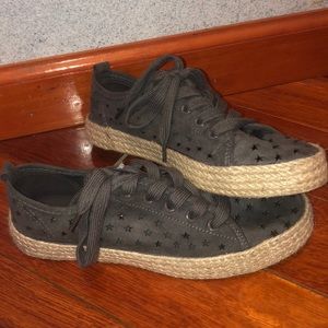 Gray Espadrille Sneakers